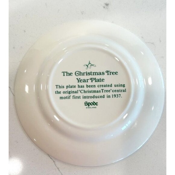 Spode 1995 The Christmas Tree Year Plate - PreOwned - Picture 2 of 2
